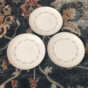 Style House Fine China Dessert Plates Set of 3